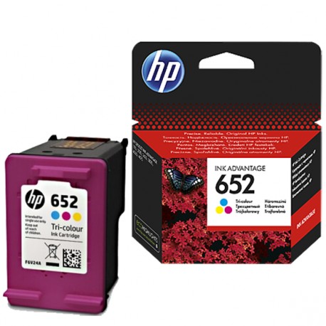 HP 652 Cartouche d'Encre Couleurs