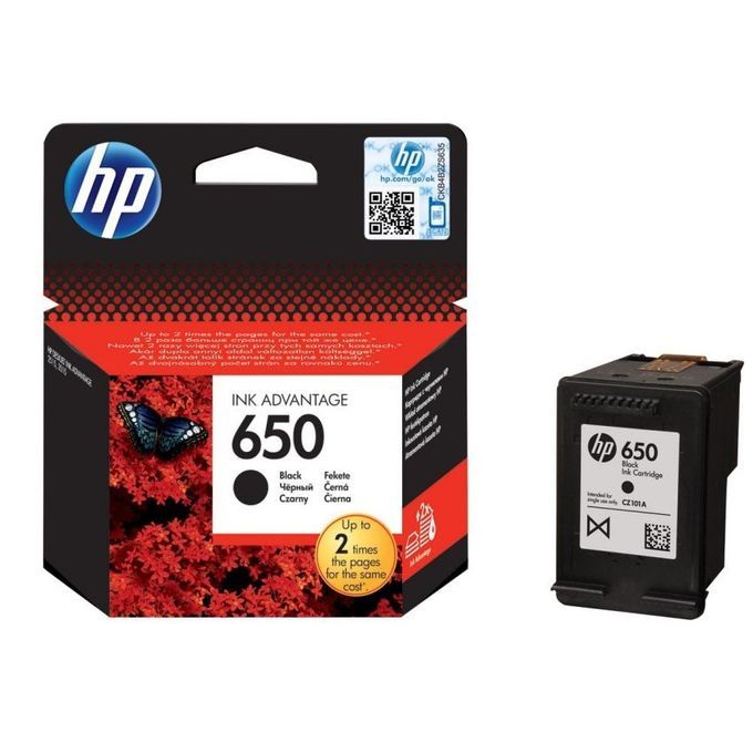 HP 650 Cartouche d'Encre Noir