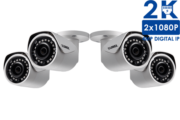 Caméra IP extérieure 2K (4MP) (pack de 4) LNB4173BW-4PK	