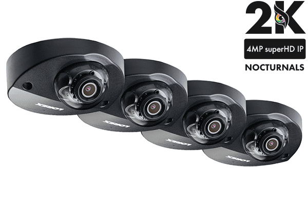 Caméra IP dôme audio HD  2K objectif grand angle (4MP) (pack de 4) LND4750ABW-4PK	