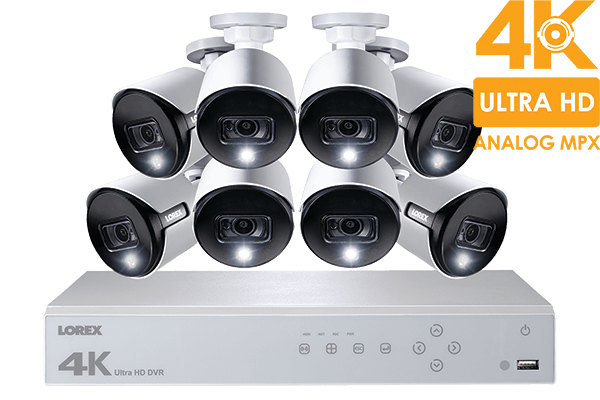 PACK DVR 8 canaux 4K Ultra HD 2 To avec 8 caméras  4K Ultra HD 8 MP LHV51082T8KXW	