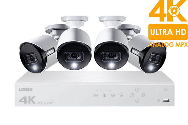 PACK DVR 8 canaux 4K Ultra HD 2 To avec 4 caméras  4K Ultra HD 8 MP LHV51082T4KXW	