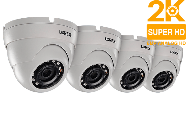 Caméra dôme étanche 2K Super HD 5MP vision nocturne (pack de 4) C581CD-4PK	